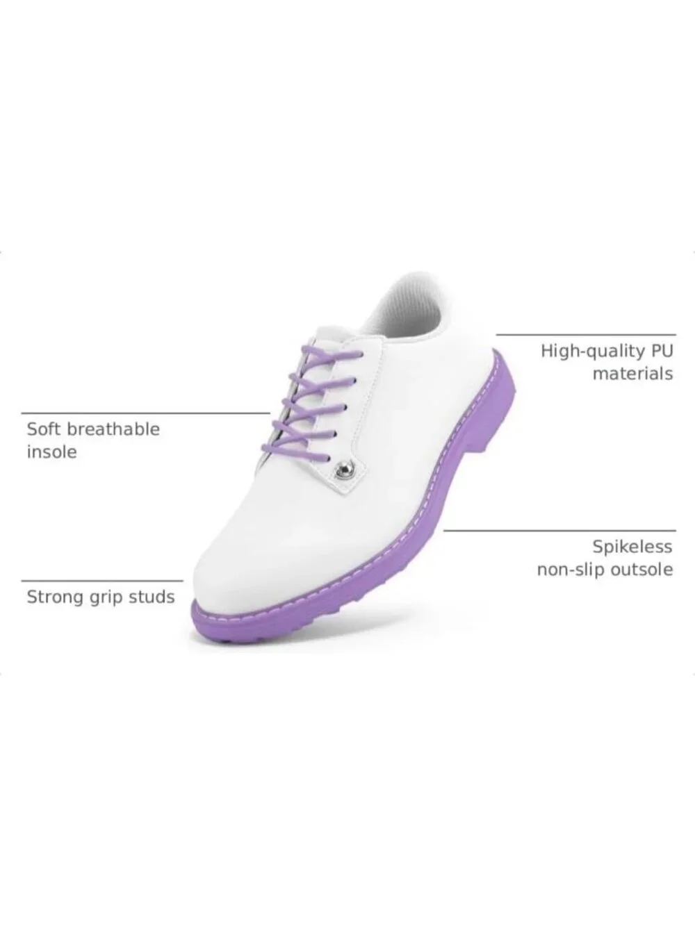 Spikeless Women's Golf Shoes - Stylish Sports Sneakers for Walking & Playing